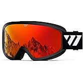 WISTON Ski Goggles - OTG Snow/Snowboard Goggles for Men, Women & Youth - 100% UV Protection W1