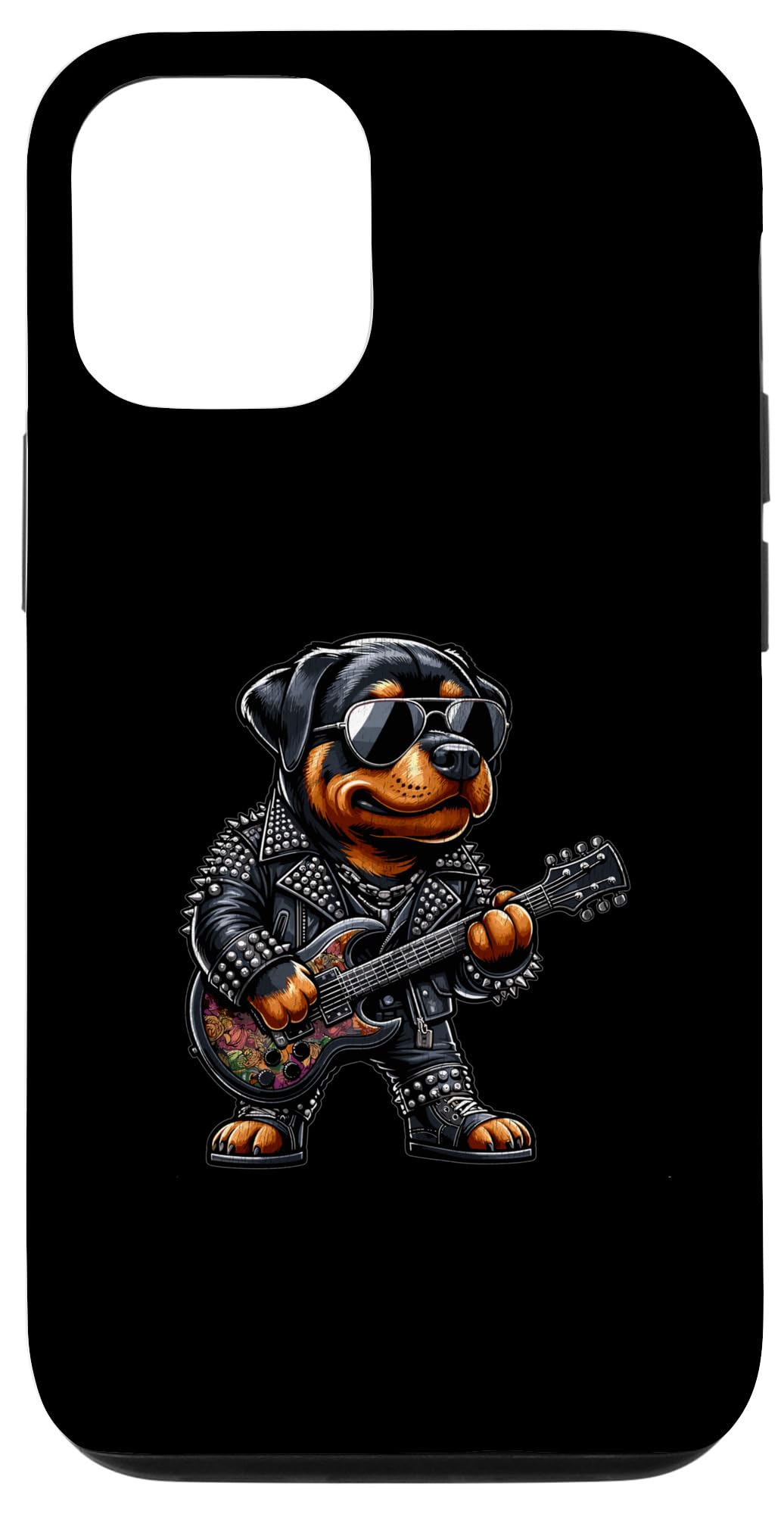 iPhone 15 Pro Retro Rottweiler Dog Rock Men Rockweiler Case