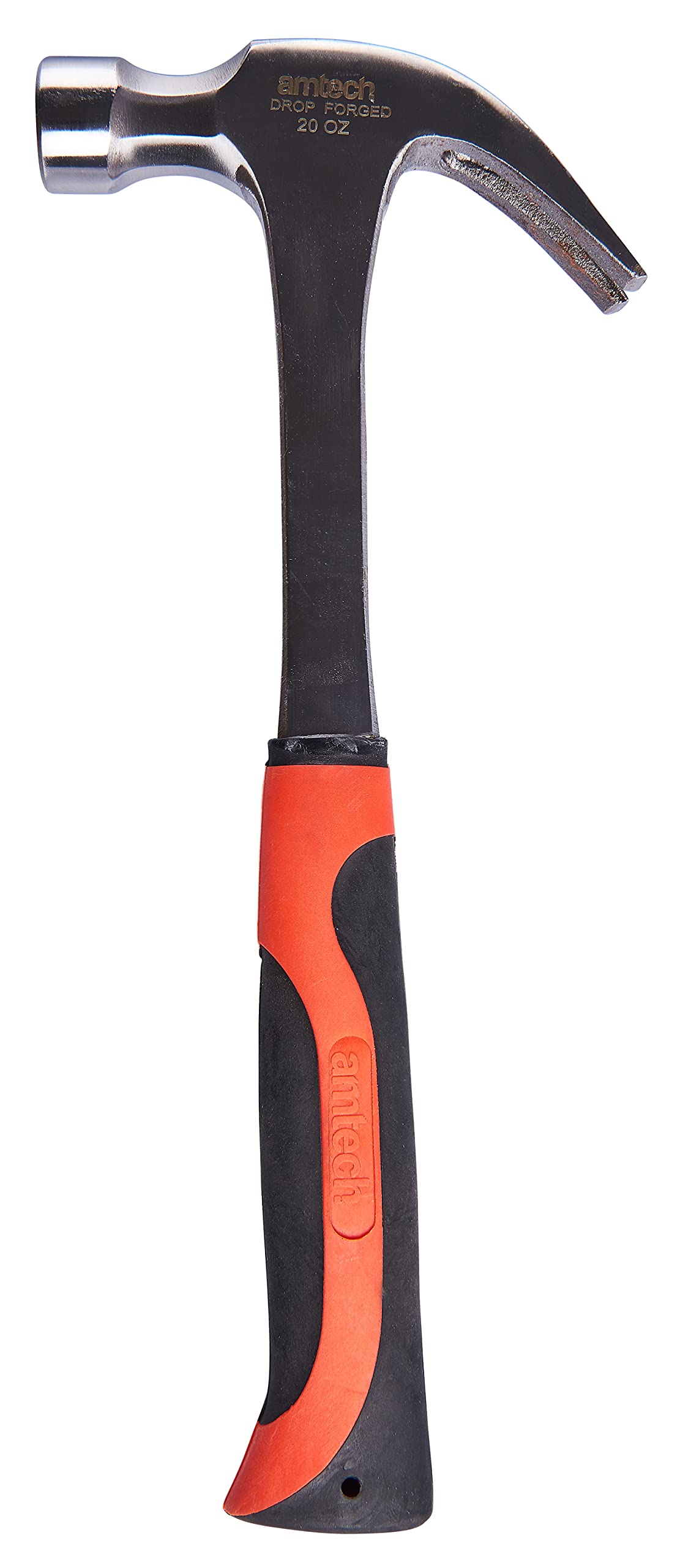 Amtech - One Piece Claw Hammer, Heavy Duty Steel Body, Durable Drop Forged Head, Comfortable Grip, Ideal for Framing and Roofing (20oz / 560g)
