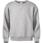 Soffe MJ Boys 8-20 Crew Sweatshirt, Oxford, Small
