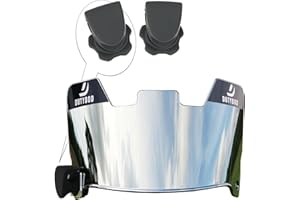 DUTYBOD Football Visor Football Shield, Clear Football Visors for Helmet Scratch-Resistant, Fits Adult & Youth Football Helmets