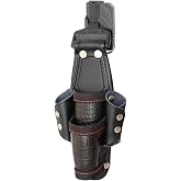 Tajima Safety System, Removable Tool Holder, Croco, 4 Slots, High Strength and Flexible, Durable Synthetic Leather, Easy to Put on and Take Off, Attaches to Belts, Easy to Re-Assemble Waist Tools,