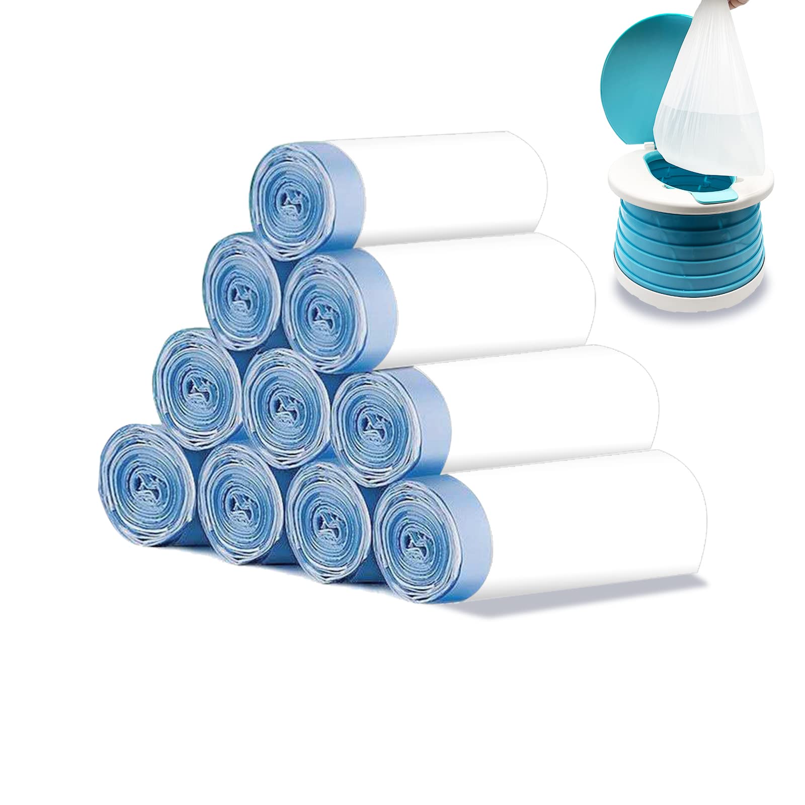 150 Pack Portable Travel Potty Chair Liners Bags Universal with Drawstring Training Toilet Seat Potty Bags Disposable Cleaning Bag for Kids Toddlers Adults Pets Outdoors(18 * 20INCH)