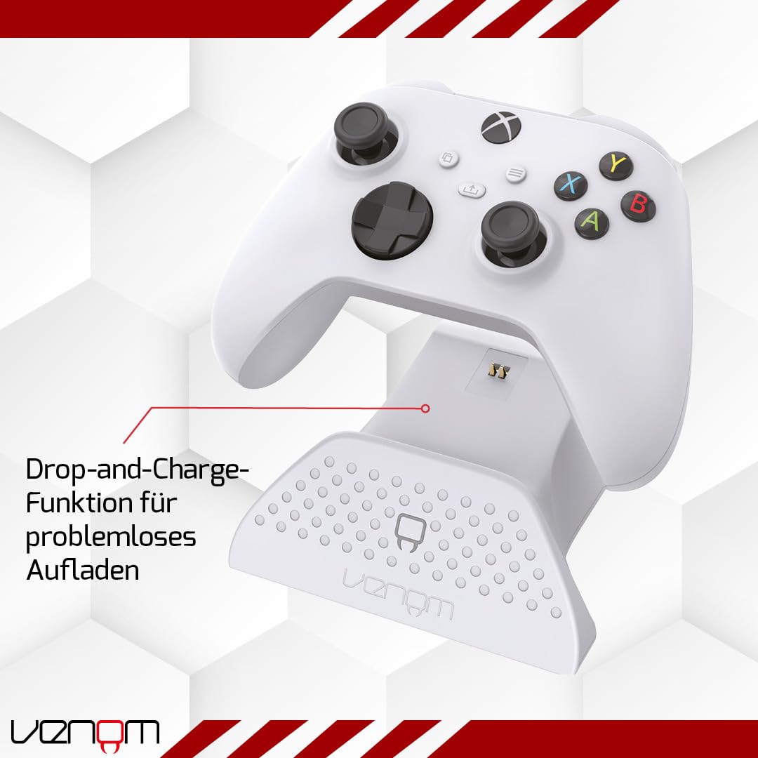 Venom Ladestation mit wiederaufladbarem Akku – Weiß (Xbox Series X & S/Xbox One) 4