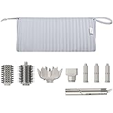 Lexeeco Dy son Air wrap Travel Case Hair Tools Travel Bag for Shark Flexstyle Carrying Case Portable Shark Hair Dryer Revlon Flat Curling Iron Organizer(Silver Gray)