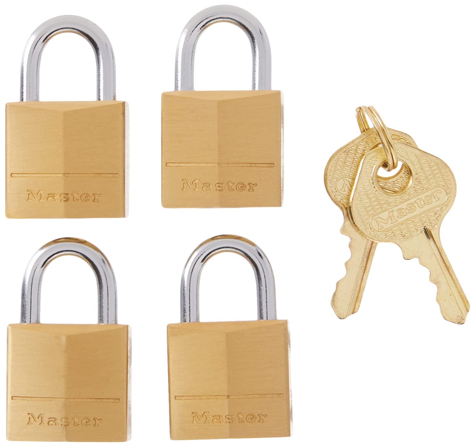 Master Lock 120Q Padlock, 3/4" 4-Pack, 4 Pack