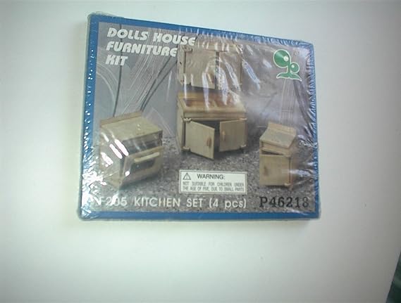 Dolls House Furniture for the Kitchen 1:12 Scale Wood Kit