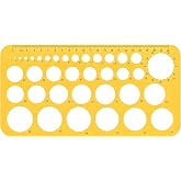 RZDEAL Circle Round Stencil Template Artist Design Drawing Aid Tool (Diameter from 1 mm to 37 mm)