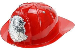 Roadoor 1 Pack Children's Firefighter Helmet, Fireman Cosplay Hat, Thickened FireHat Halloween Costume Supplies