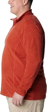 Columbia Klamath Range II Half Zip Warp Red 1X Big view 3