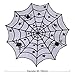 OurWarm 40-Inch Black Spider Lace Table Topper Cloth, Round Polyester Halloween Tablecloth for Halloween Table Decorations