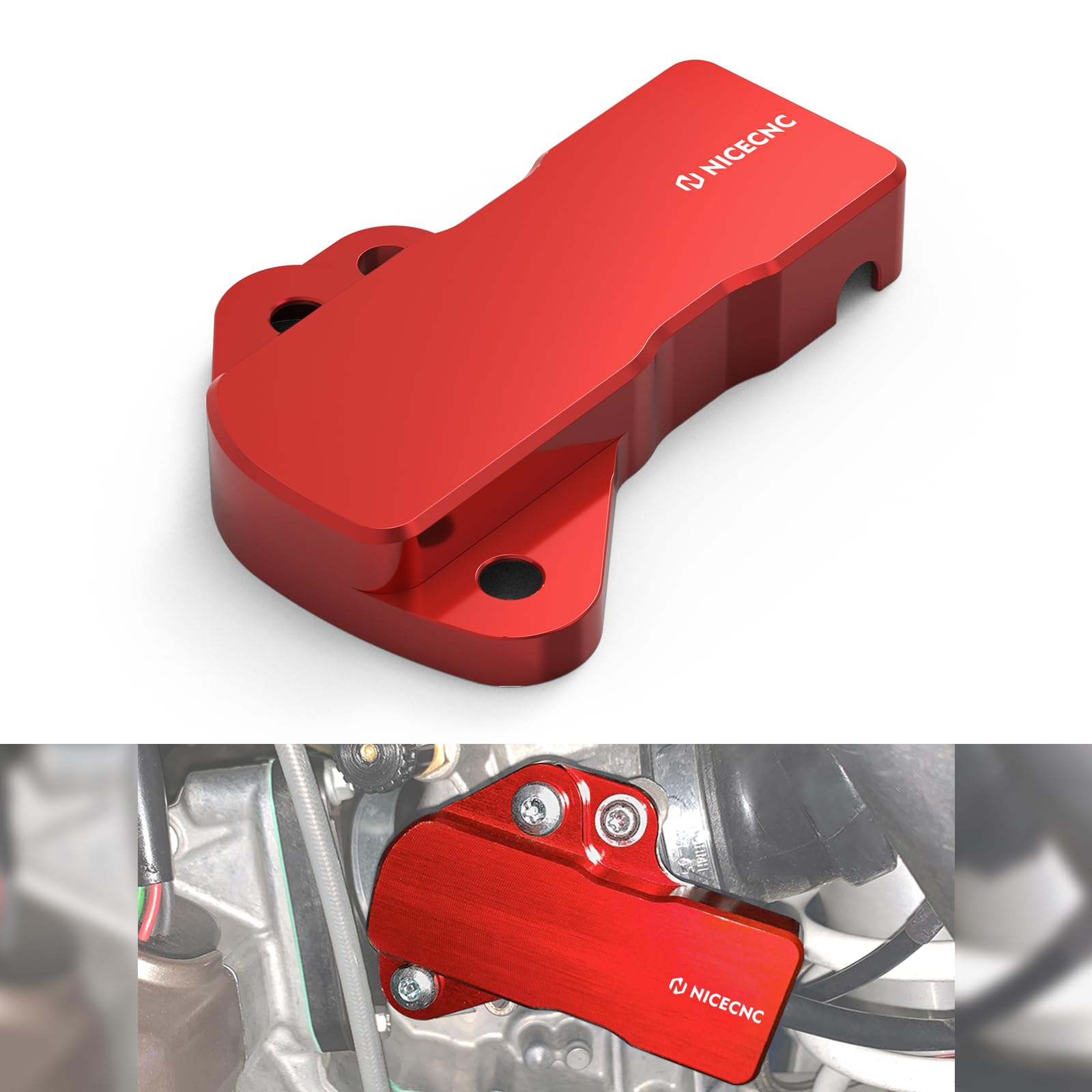 NICECNC Red Motorcycle TPS Sensor Guard Protector