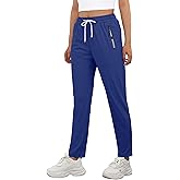 IWOLLENCE Women's Active Stretch Pants Quick Dry Breathable Athletic Comfy Fit Hiking Pant with Zipper Pockets