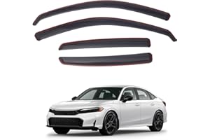 HILAKE in-Channel Rain Guards for Honda Civic Sedan 2022-2026 Extra Durable Windows Deflectors Vent Window Visors Shades 4Pcs