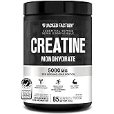 Jacked Factory Creatine Monohydrate Powder 425g - Canadian-Owned Informed Choice Certified Supplement for Increased Muscle Ma