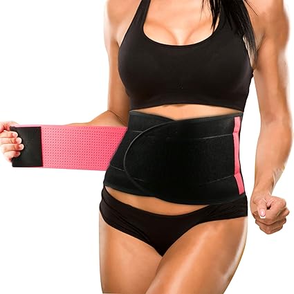 Fitnessgürtel, Fitness Gürtel, Schwitzgürtel zur Fettverbrennung, Verstellbarer Neopren Sauna Bauchweggürtel, Bauch Fett Weg 