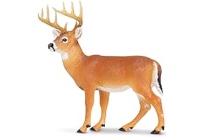 Safari Ltd. Whitetail Buck Figurine - Detailed 4.95" Model Figure - Educational Toy for Boys, Girls, and Kids Ages 1+
