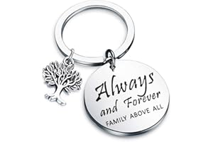 CENWA Family Tree Jewelry Always and Forever Family Above All Keychain Vampire Fans Gift TV Shows Inspired Gift