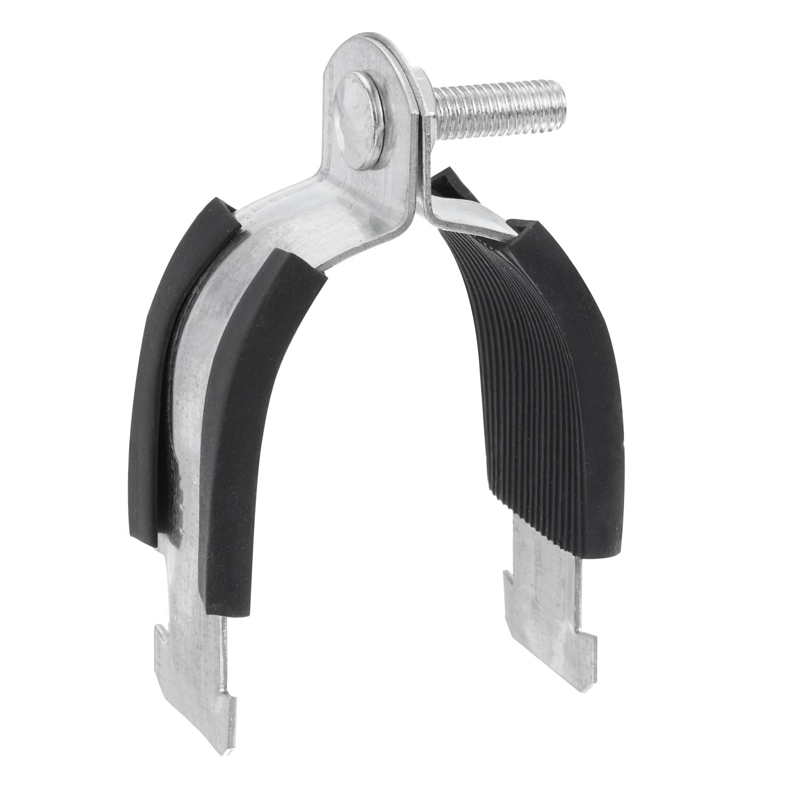 uxcell Rubber Cushion Strut Clamp Fit for 2-1/2" Pipe Cushioned Clamp Strut Rigid Steel Pipe Clamp for Mounting PEX Pipe Tubing to Strut Channels