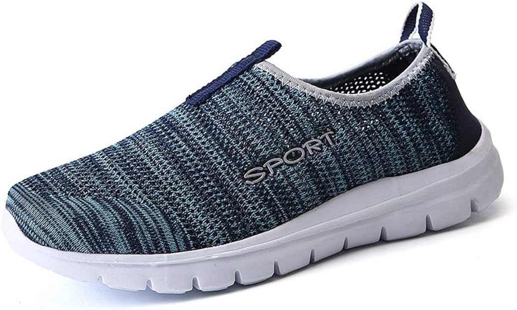 Herren Schuhe Atmungsaktiv Slip on Lofers Flats Bequeme Mesh Sneakers