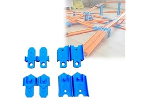 Compatible with Speed Snap Track Adapters – Compatible with Hot Wheels Classic Orange Track, 8-Pack Male & Female Connectors