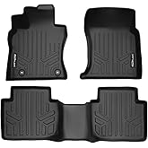 SMARTLINER All Weather Protection Custom Fit 2 Row Floor Mat Liner Set Compatible with 2020-2024 Toyota Camry