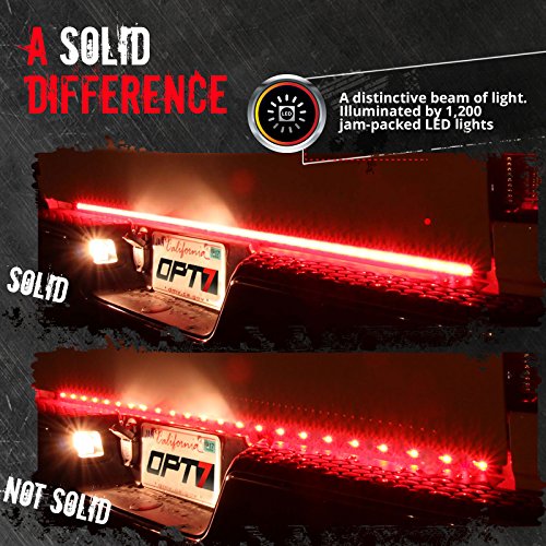 OPT7 60" Redline Triple LED Tailgate Light Bar w/Sequential Amber Turn