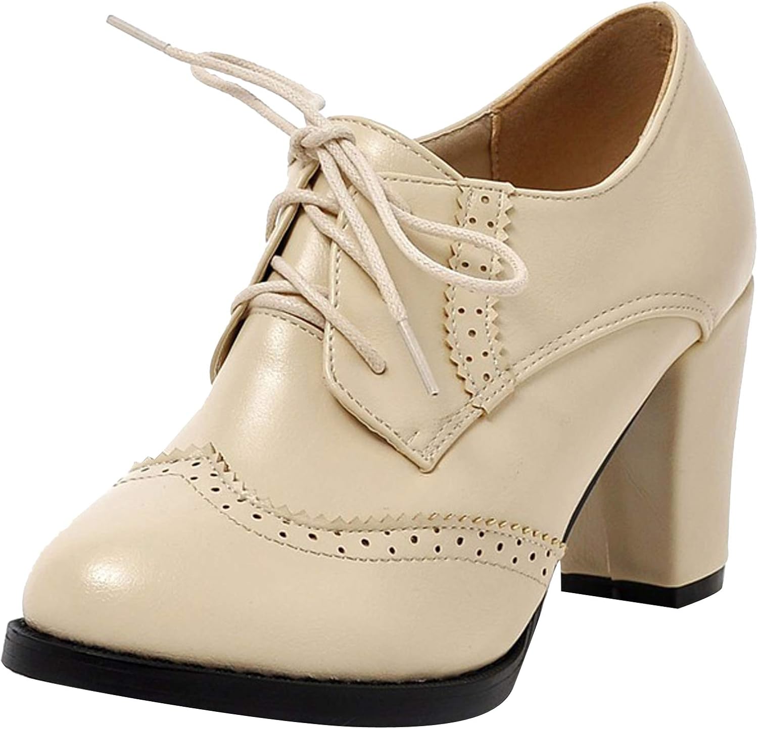 womens block heel oxfords