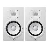 YAMAHA HS7W 6.5-Inch Powered Studio Monitor (White, 2-Pack) Bundle (2 Items)