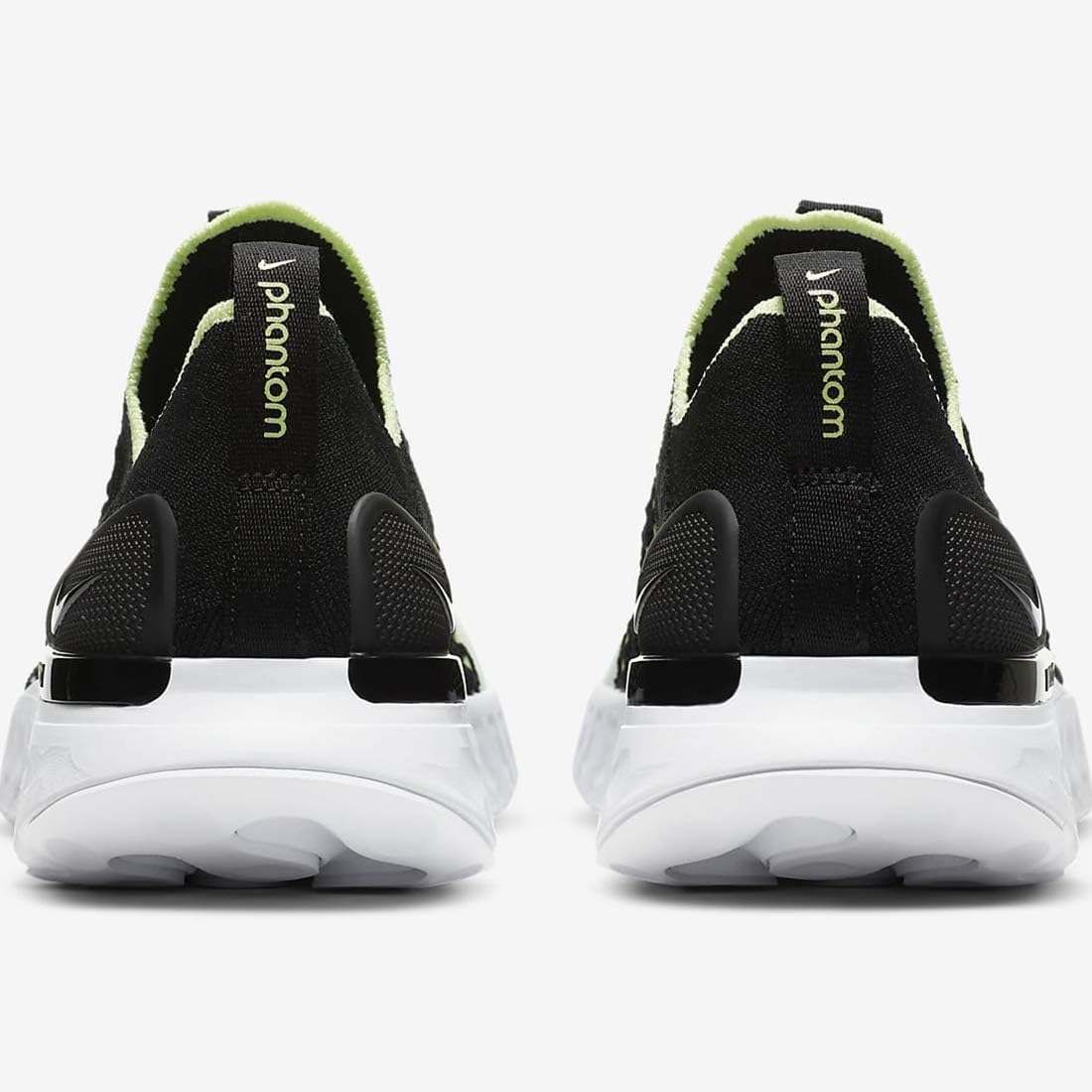 Amazon ナイキ Nike リアクト ファントム ラン フライニット 2 W React Phantom Run Fk 2 ブラック アイス ホワイト ボルト Cj0280 004 ナイキジャパン正規品 Nike ナイキ ランニング