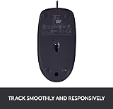 Logitech B100 Wired USB Mouse 3-Buttons Optical Ambidextrous Black view 7