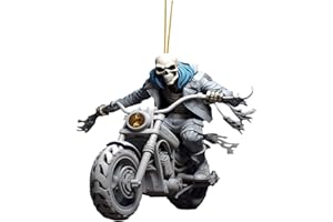 Cool Skeleton Figurines Halloween Skul Pendant Car Ornament Statue Large Ball Decorations Ceiling Skull