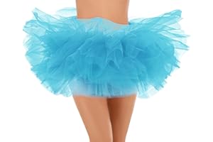 Bridesmay Women's Tutu Skirt 5 Layers Ballet Dance Tulle Tutu Skirt Cosplay Party