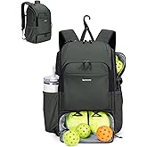 sportsnew Pickleball Bag Large Sports Pickleball Backpack with Shoe Compartment for Men Women, Patent Pending