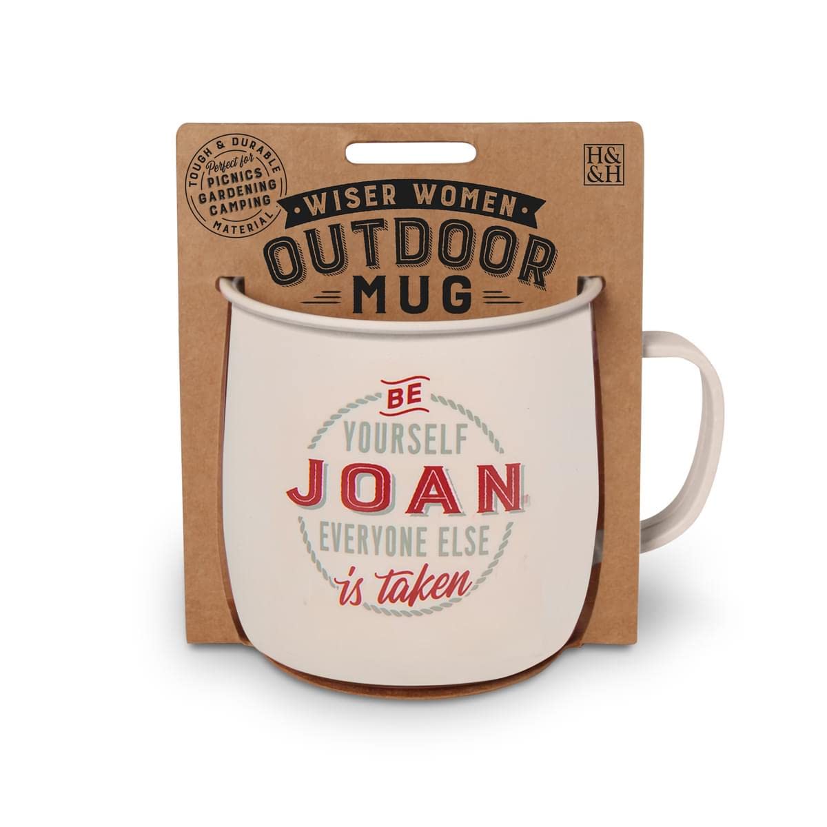 History & Heraldry Personalised Outdoor Mug (Joan)