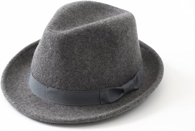 Amazon 中折れウールハットベイリーハット フェルト帽子 フェルトハット ミックス メンズ レディース 男女兼用 ユニセックス Mixグレー ハット 通販