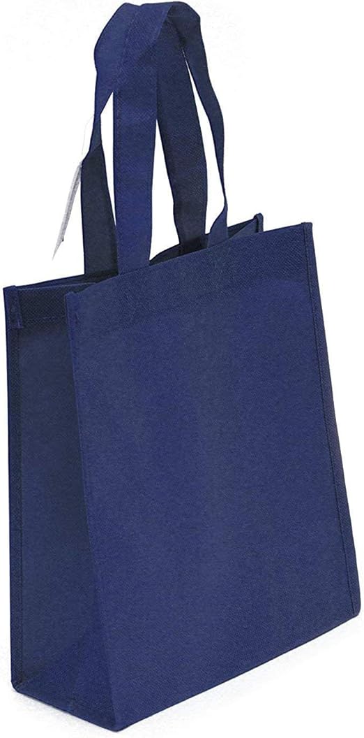 small navy tote bag