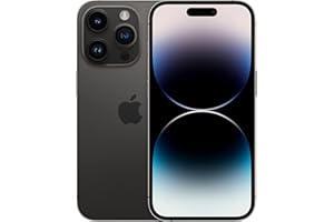 Apple iPhone 14 Pro, 128GB, Space Black - Unlocked (Renewed)