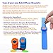 Kids Diffuser Bracelets - Set of 2 Essential Oil Bracelets with 8 Refill Pads - Aromatherapy for Boys and Girls (Blue, Orange)