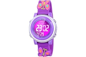 Viposoon Girls Watches Age 3-10 with Waterproof Alarm - Best Gifts for Girls