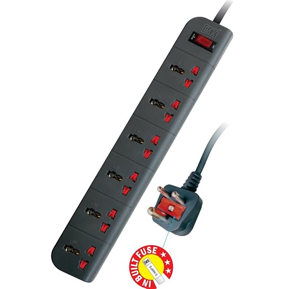Amazon.in Buy 6 Outlet Universal Surge Protector (Professional Series