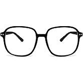 SOJOS Square Blue Light Blocking Glasses Oversized for Women TR90 Frame Filter SJ5081