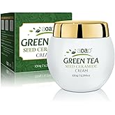 AOAO Green Tea Moisturizer Cream, Daily Hydrating Face Cream for Dry & Sensitive Skin, Hyaluronic Acid for Women Face, Repairs Skin Barrier, Provides Antioxidant Protection, 130g/4.58oz (Green Tea_2)