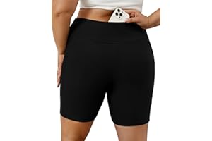 Tournesol Women's Plus Size Swim Shorts High Waisted Bathing Suit Bottoms Swimsuit Tankini Board Shorts Bikini with Pocket