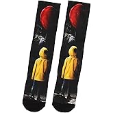 Stephen King IT Georgie And Pennywise With Red Balloon Sublimated Crew Socks