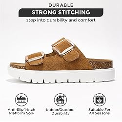 Project Cloud Genuine Leather Platform Sandals
