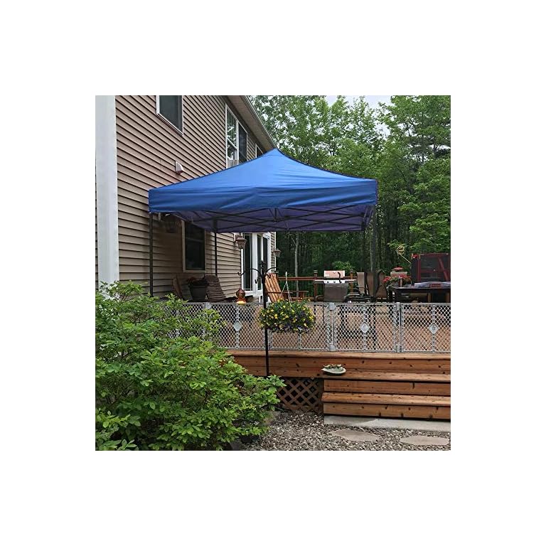 PHI VILLA 10 x 10ft Portable Pop Up Canopy Event Tent Party Tent, 100