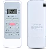 RG51B/E Remote Replacement for Midea RG51B(1)/EU1 RG51B(2) Air Conditioner | Compatible With OLMO TTW Through the Wall Unit, LED Screen, Stable Signal, Fast Response