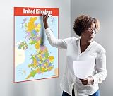 Daydream Education UK Map Poster A1 Gloss Wall Chart Primary & Secondary view 3