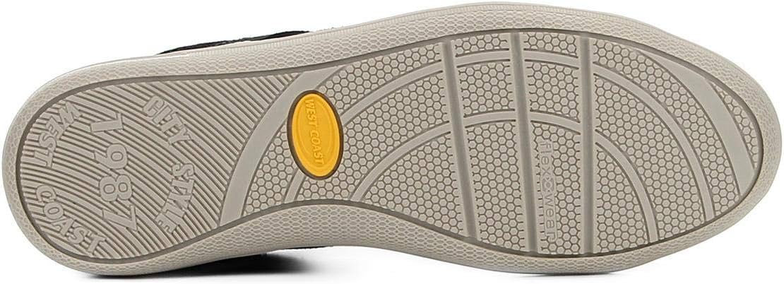 sapatênis couro west coast alternative cadarço de elástico masculino